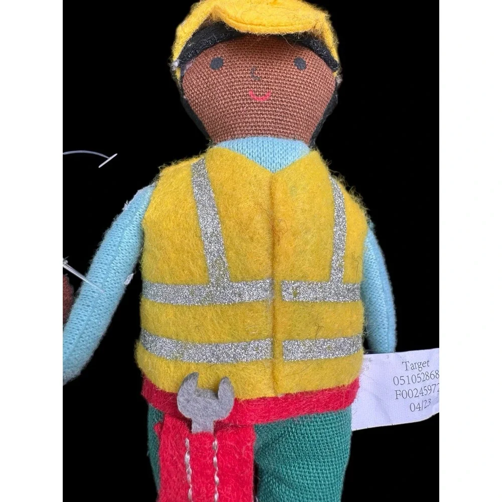 Wondershop 2 Ornaments Mail Carrier/Construction ManRetired Xmas Target 2023 NWT